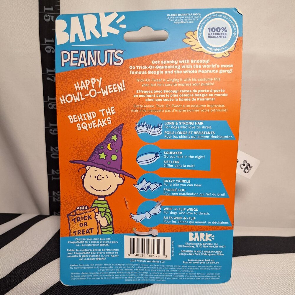 NWT Bark The Amazing Batdog Dog Toy XS-M & Trick or Tweet Dog Toy XS-M - Picture 5 of 5